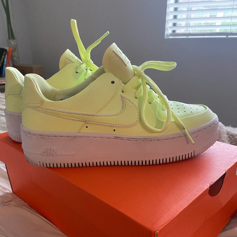 Neon Nike Air Force Ones